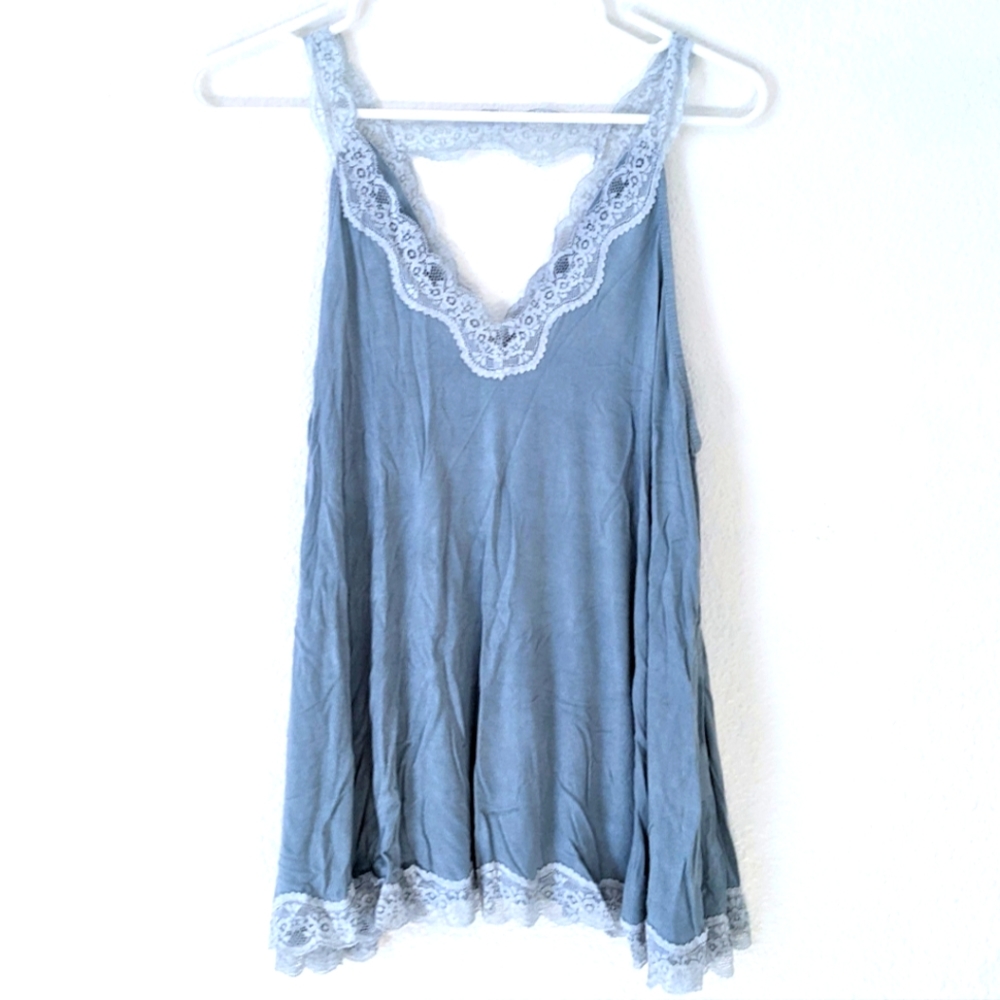 Blue Lacy Tank